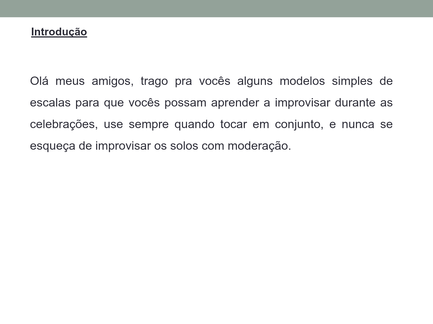 Pagina 2 do guia de escalas