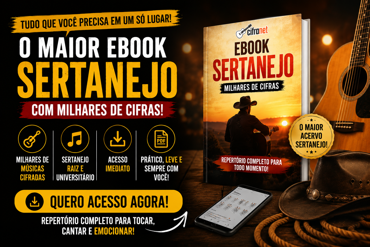 Ebook de cifras sertanejas