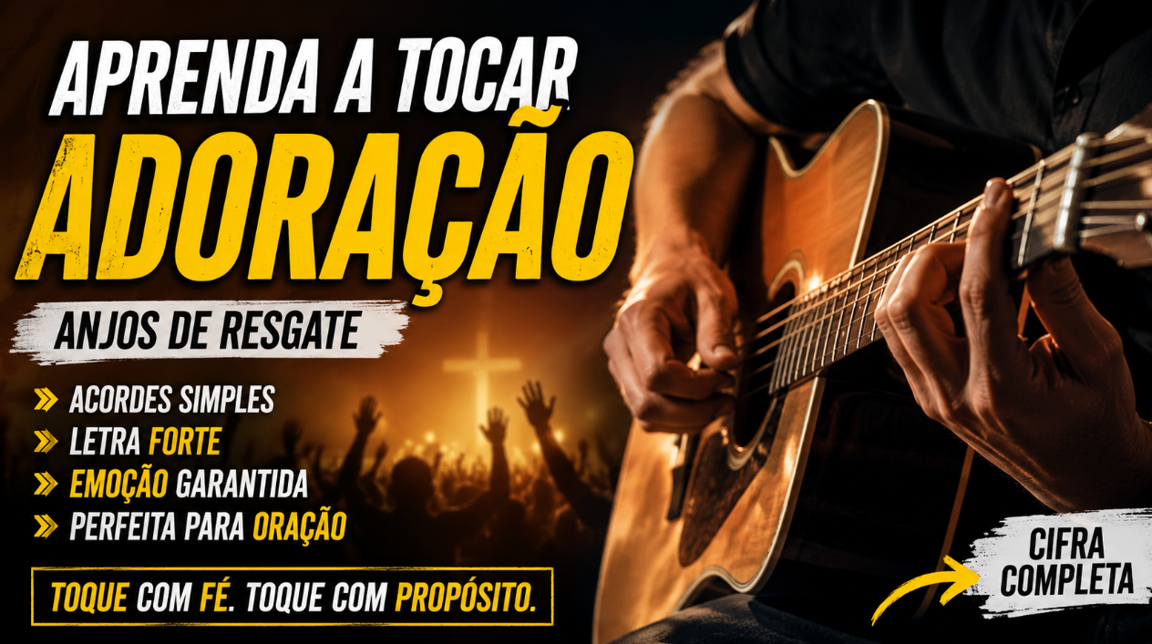 Aprenda a tocar Adoração, do Anjos de Resgate: a música perfeita para transformar oração em violão