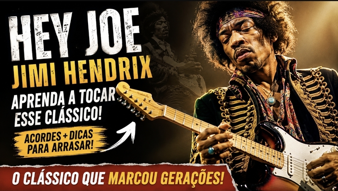Aprenda a tocar Hey Joe: o clássico de Jimi Hendrix que todo violonista sonha em dominar