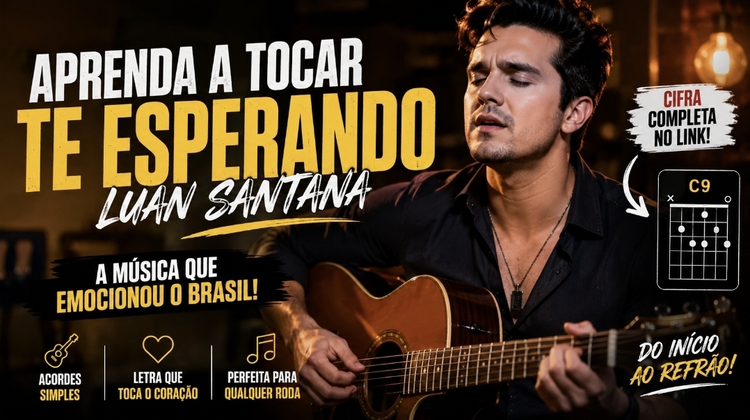 Aprenda a tocar Te Esperando: o sertanejo emocionante de Luan Santana que fez o Brasil cantar no violão