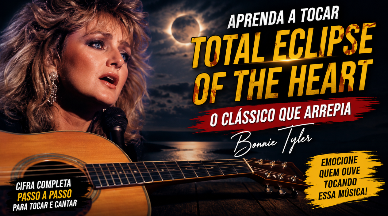 Aprenda a tocar Total Eclipse Of The Heart, o clássico de Bonnie Tyler que arrepia no violão