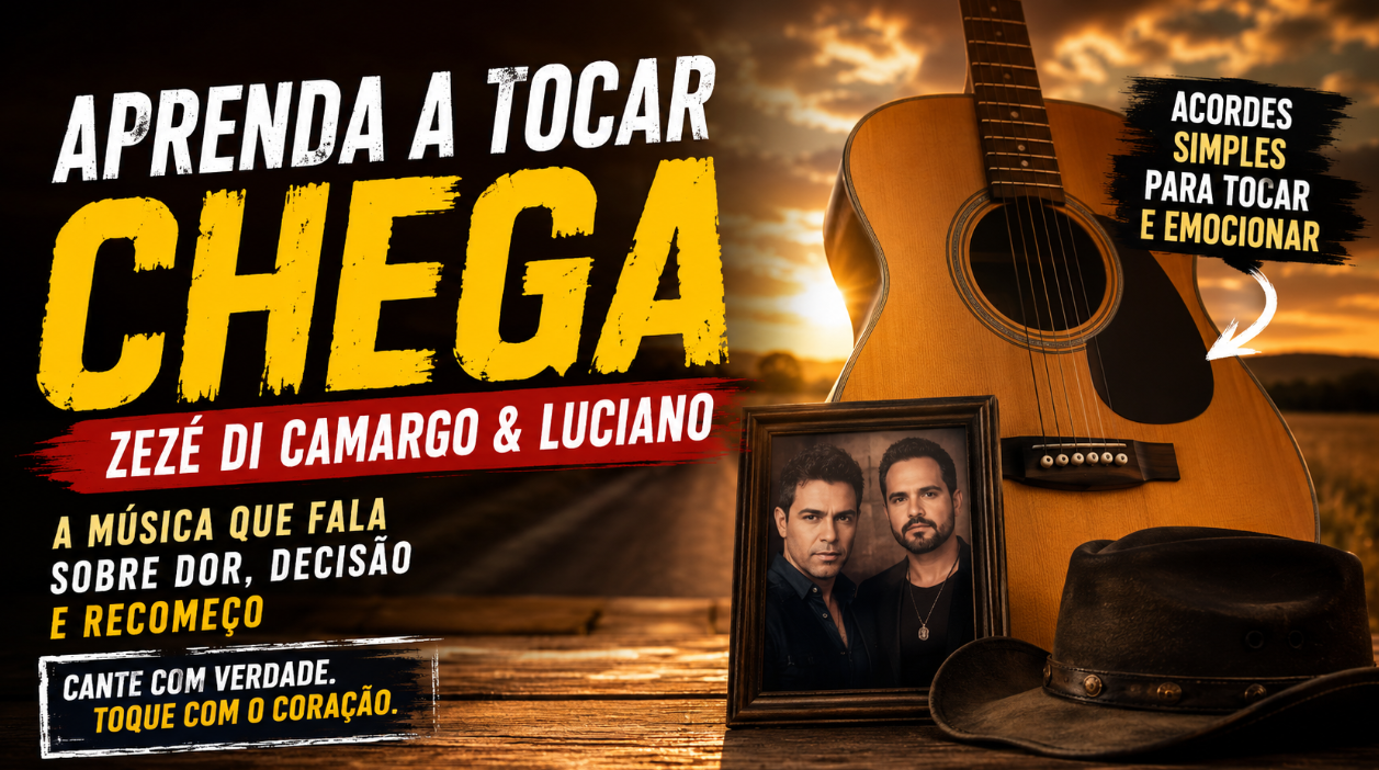 Learn to play Chega, the country music that turns pain into a new beginning