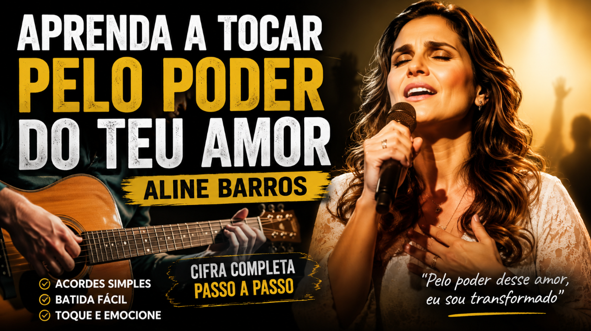 Learn to play Pelo Poder do Teu Amor, by Aline Barros, on the guitar